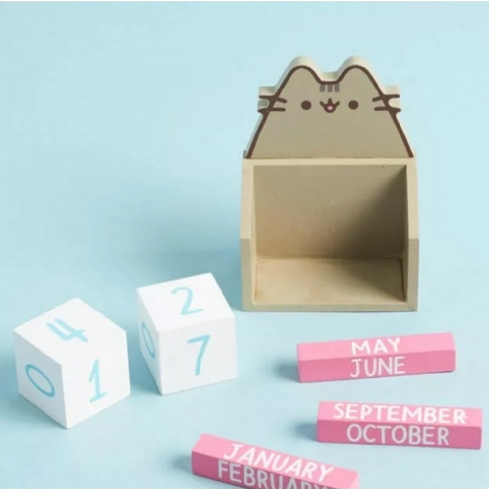 Pusheen Box Exclusive Wooden Block Calendar NIB